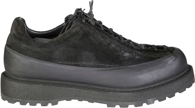 Stone Island Round Toe Lace-Up Sneakers