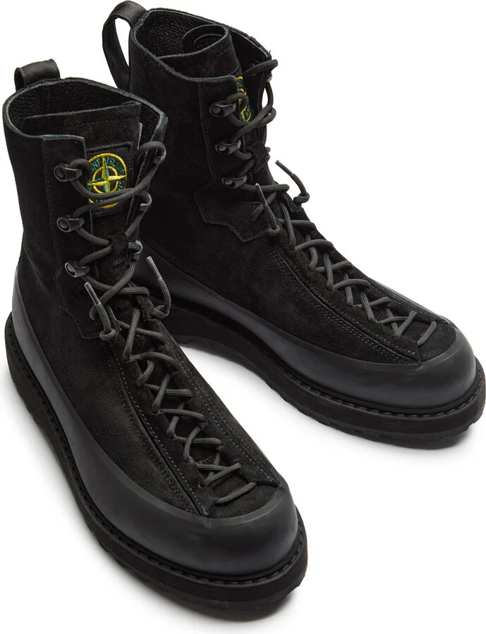 Stone Island Suede Hiking Boots - Image 3