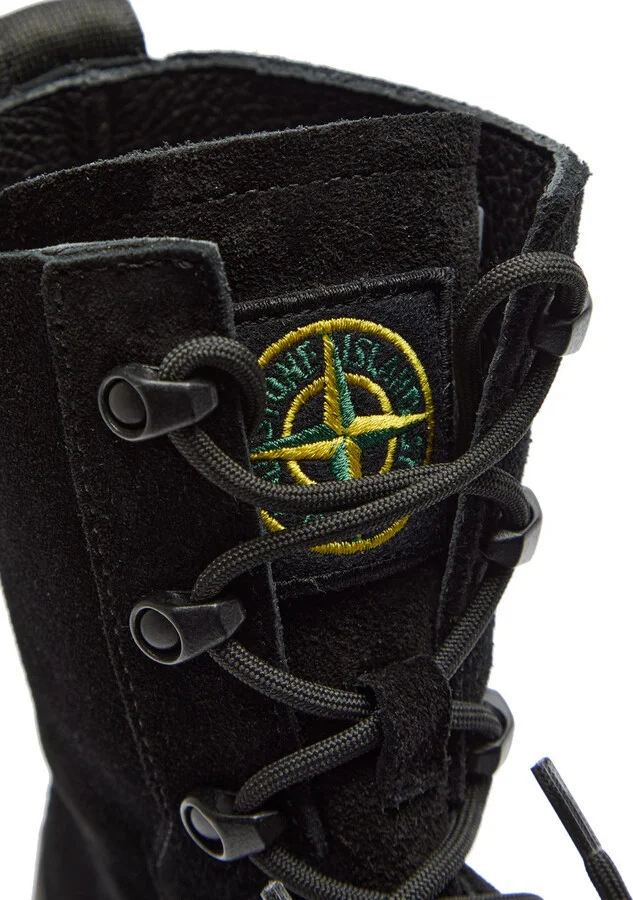 Stone Island Suede Hiking Boots - Image 4