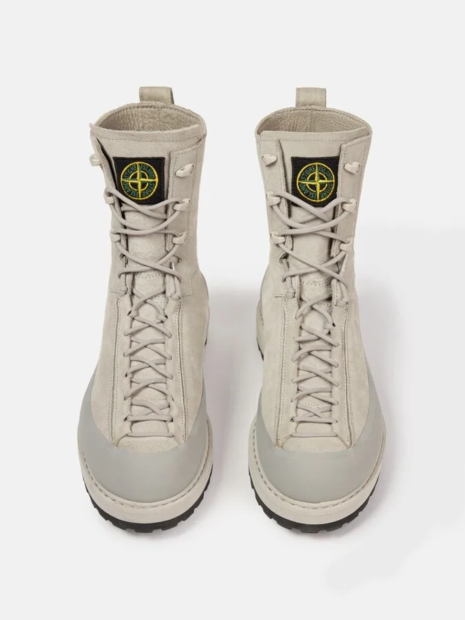 Stone Island Suede Leather Ankle Boots - Image 3