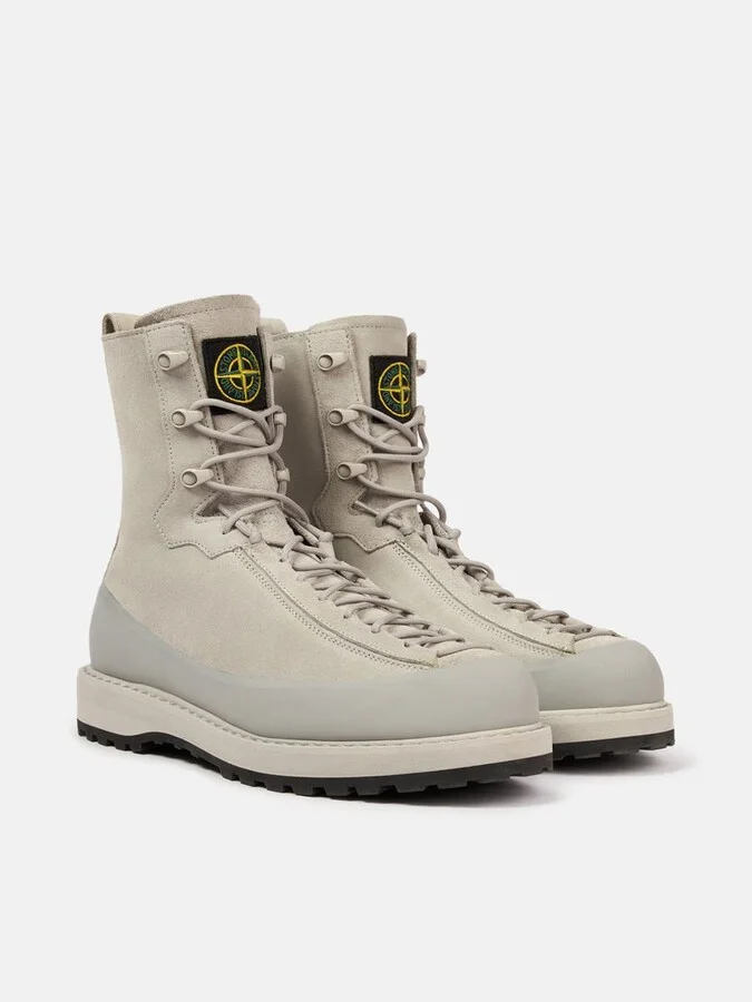 Stone Island Suede Leather Ankle Boots - Image 4