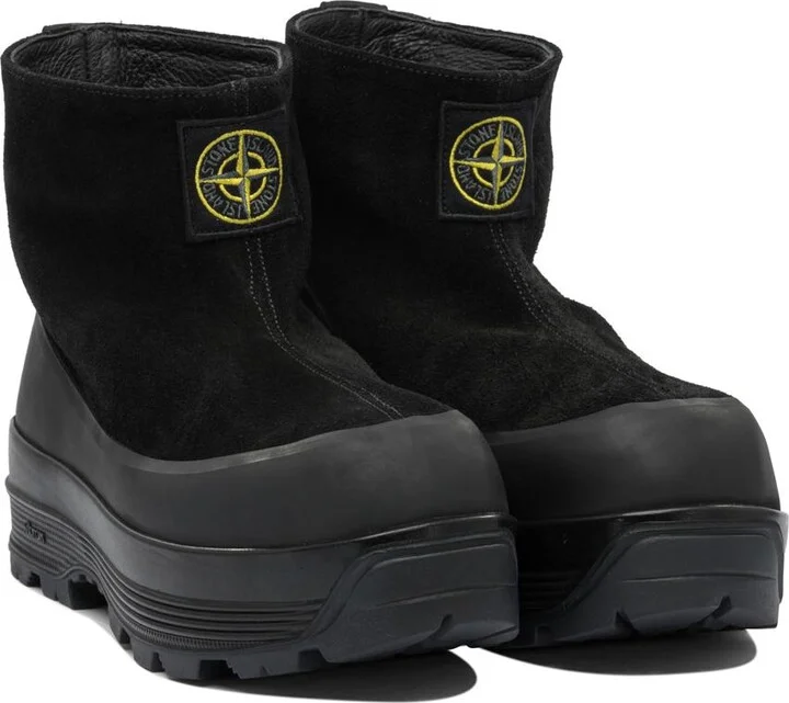 Stone Island Suede Leather Ankle Boots - Image 2