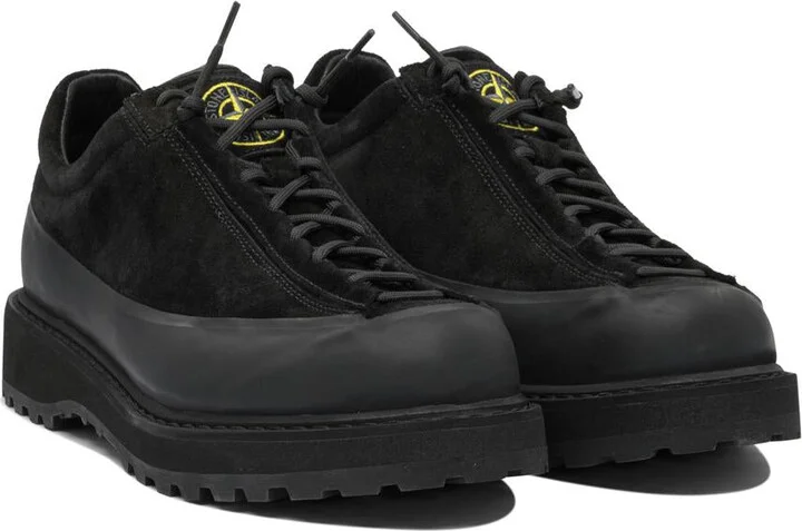 Stone Island Suede Leather Sneakers - Image 2