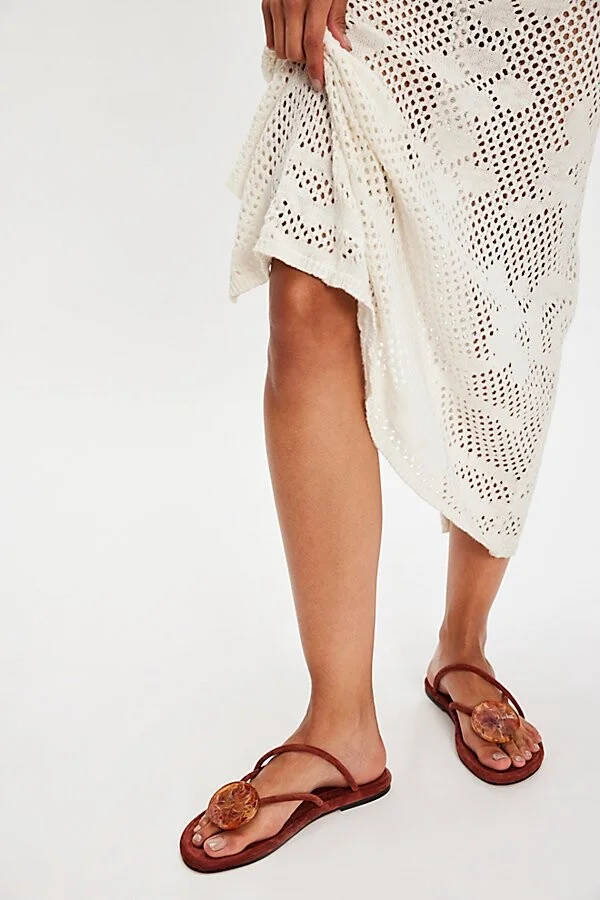 Stone Strappy Sandals