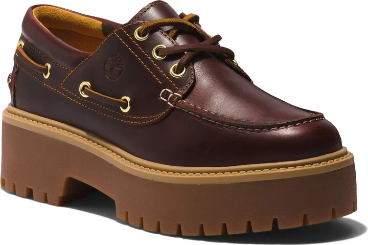 Stone Street Platform Boat Shoe