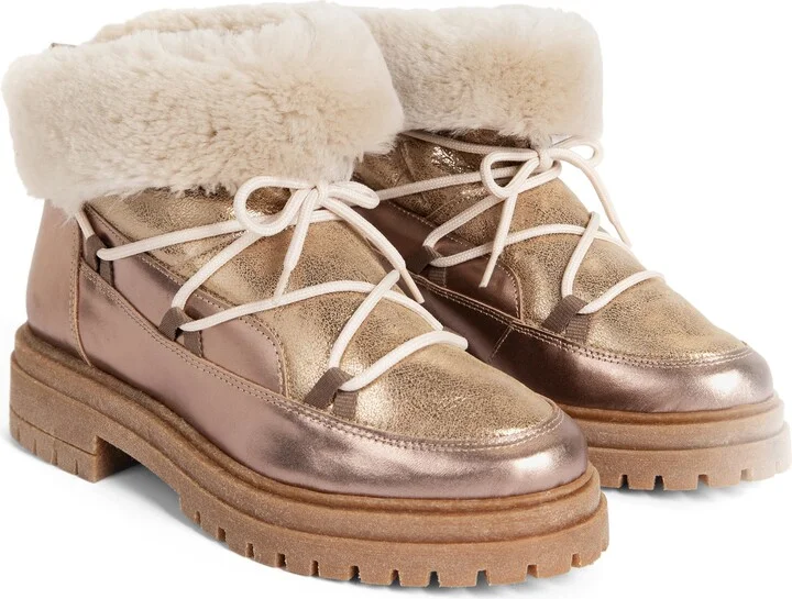 Stornoway Genuine Shearling Lining Metallic Boot - Image 5