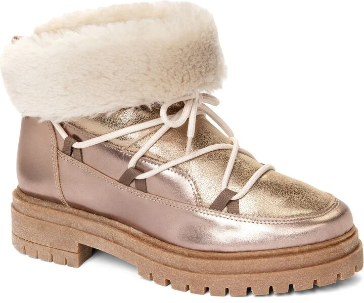 Stornoway Genuine Shearling Lining Metallic Boot