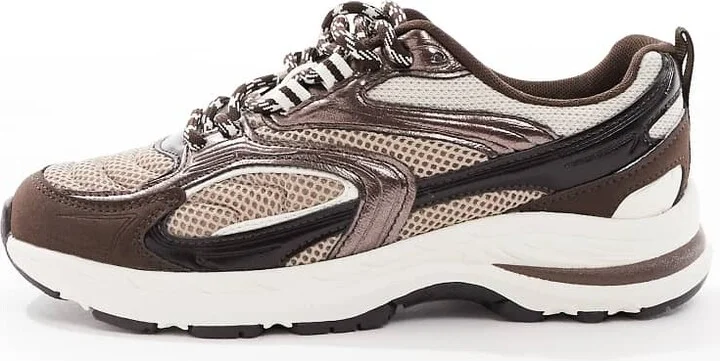Stradivarius chunky sneakers in brown - Image 2