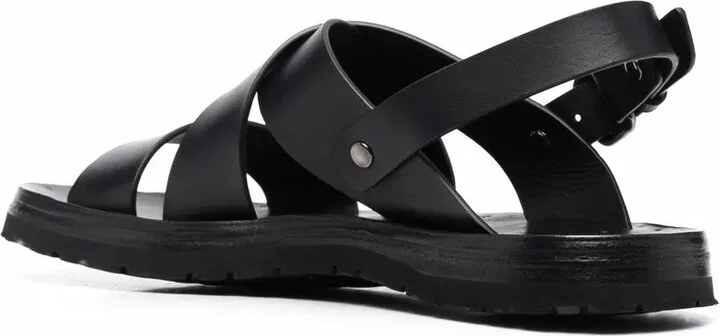 Strap-Design Leather Sandals - Image 3