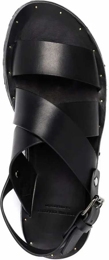 Strap-Design Leather Sandals - Image 4