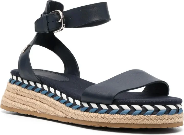 Strap-Detail Leather Espadrilles - Image 2