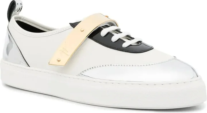 Strap-Detail Low-Top Sneakers - Image 2