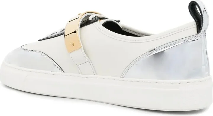Strap-Detail Low-Top Sneakers - Image 3