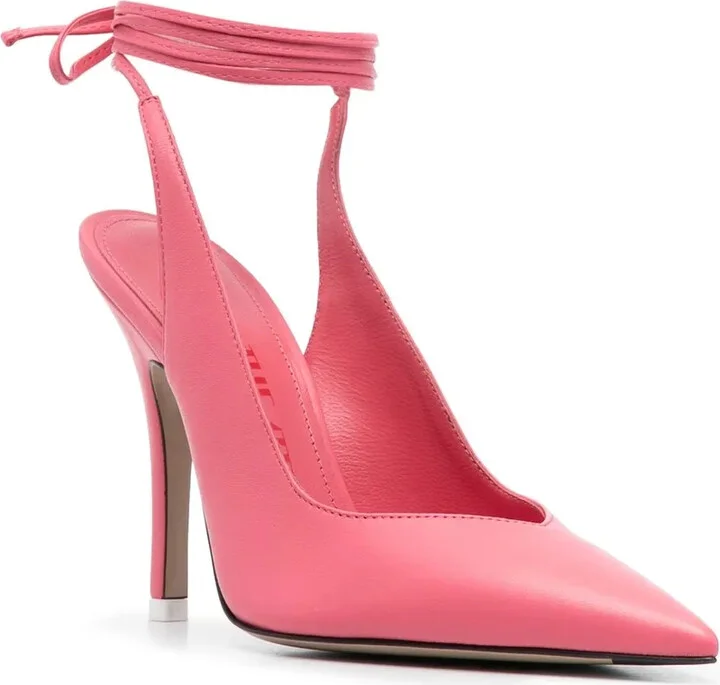 Strap-Detail Pointed-Toe Pumps - Image 2