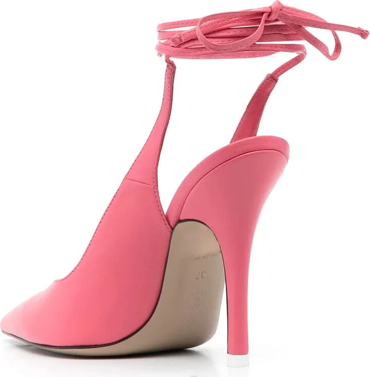 Strap-Detail Pointed-Toe Pumps - Image 3