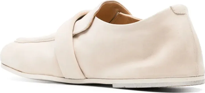 Strap-Detailing Nubuck Loafers - Image 3
