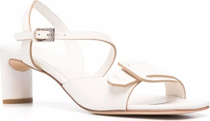 Strap-Fastening Detail Sandals - Image 2