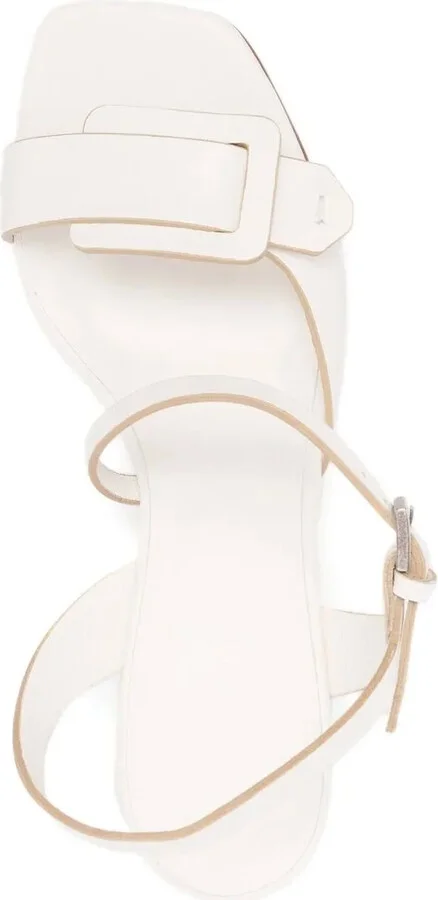 Strap-Fastening Detail Sandals - Image 4