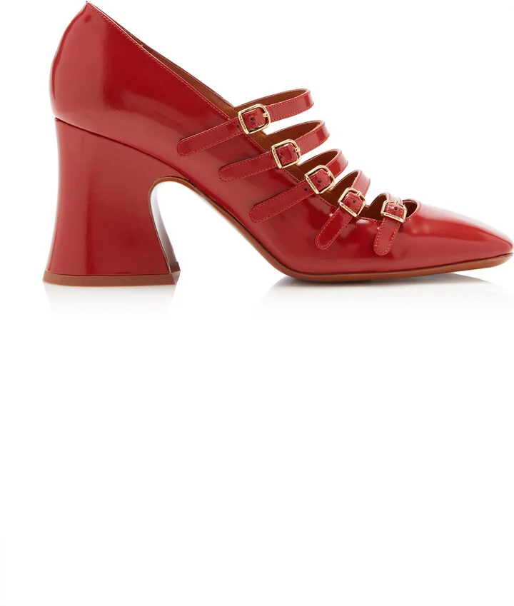 Strap Patent Leather Pumps