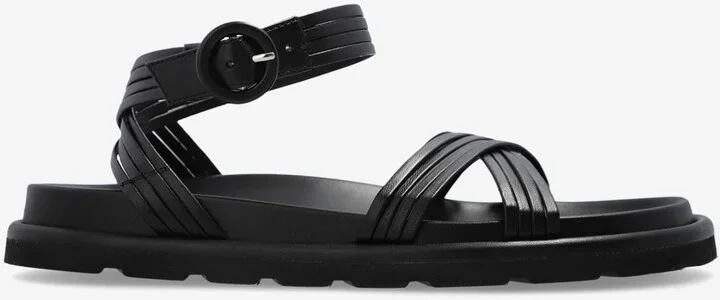 Strapped Nappa Leather Sandals