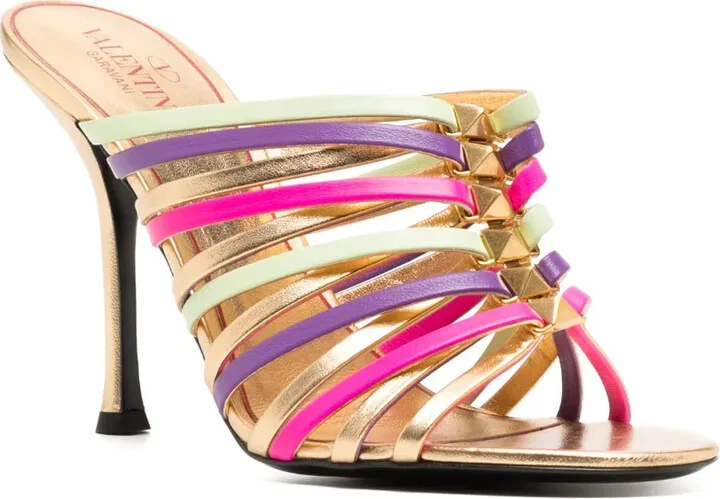 Strappy 100mm Stiletto Mules - Image 2