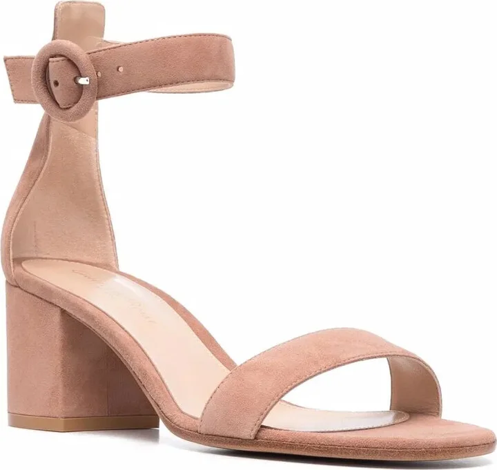 Strappy 60mm Suede Sandals - Image 2