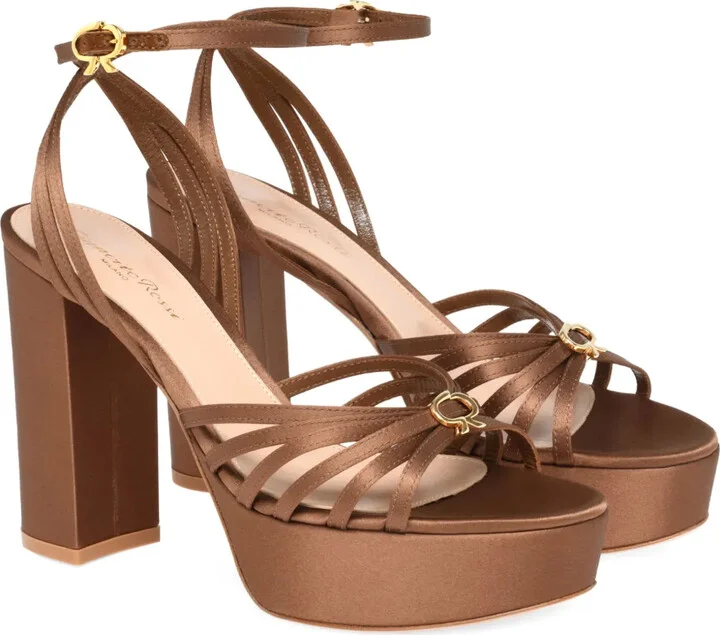 Strappy Block-Heel Sandals