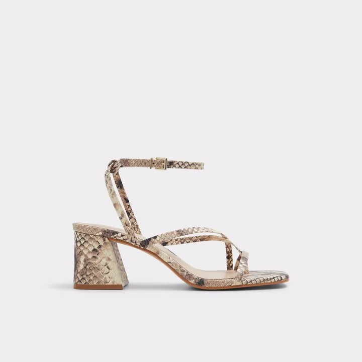 Strappy block heeled sandal