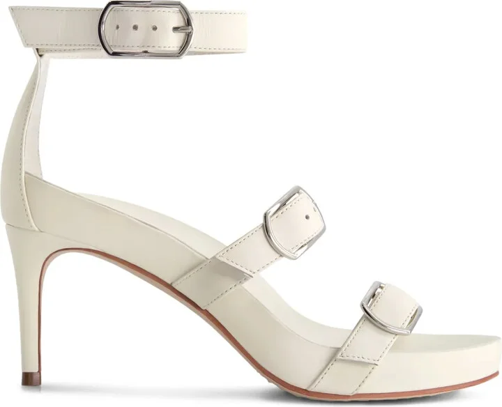 Strappy Buckle-Embellished Sandals
