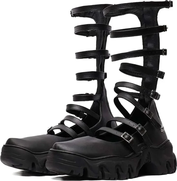 Strappy Buckled Ballet Flats - Image 2