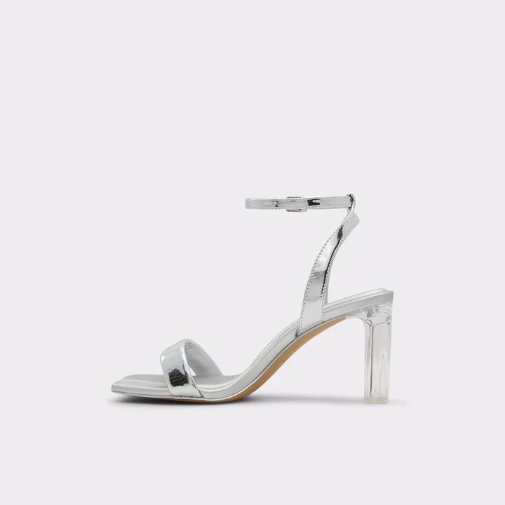 Strappy heeled sandal - Block heel - Image 3