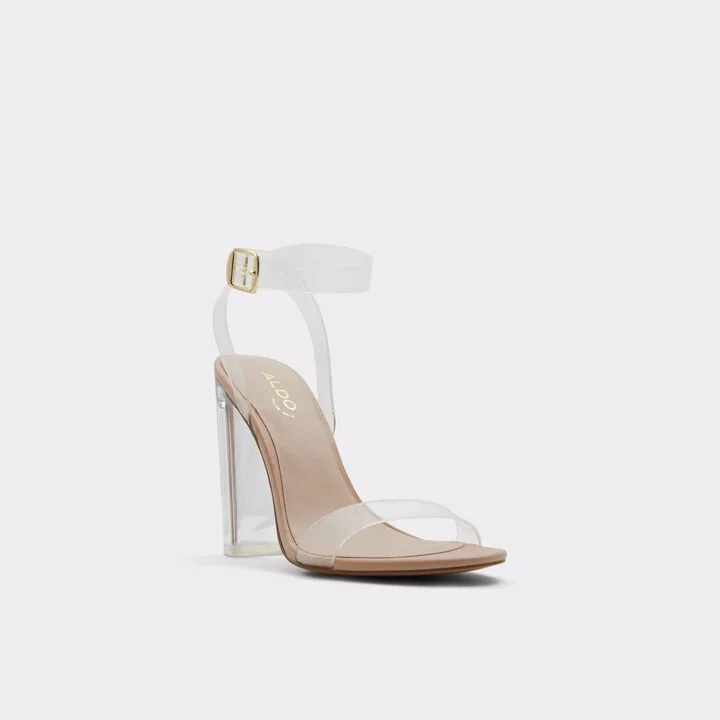 Strappy heeled sandal - Block heel - Image 4