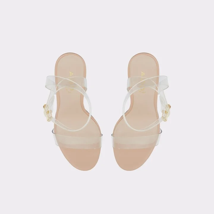 Strappy heeled sandal - Block heel - Image 6