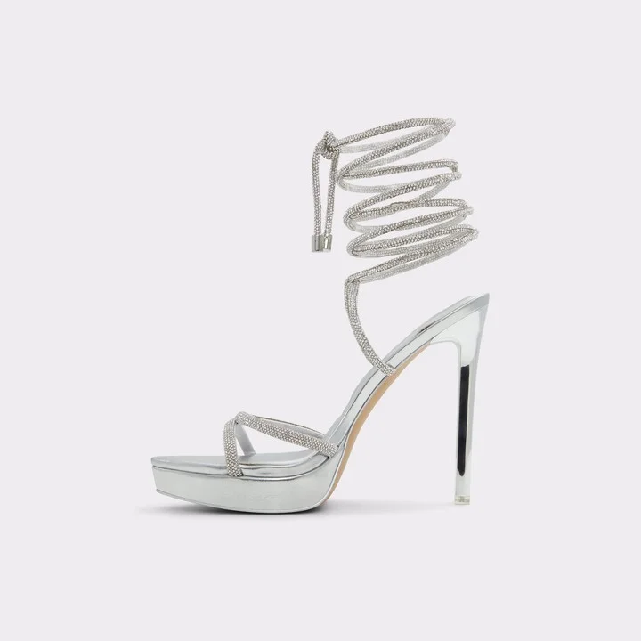 Strappy heeled sandal - Platform - Image 3