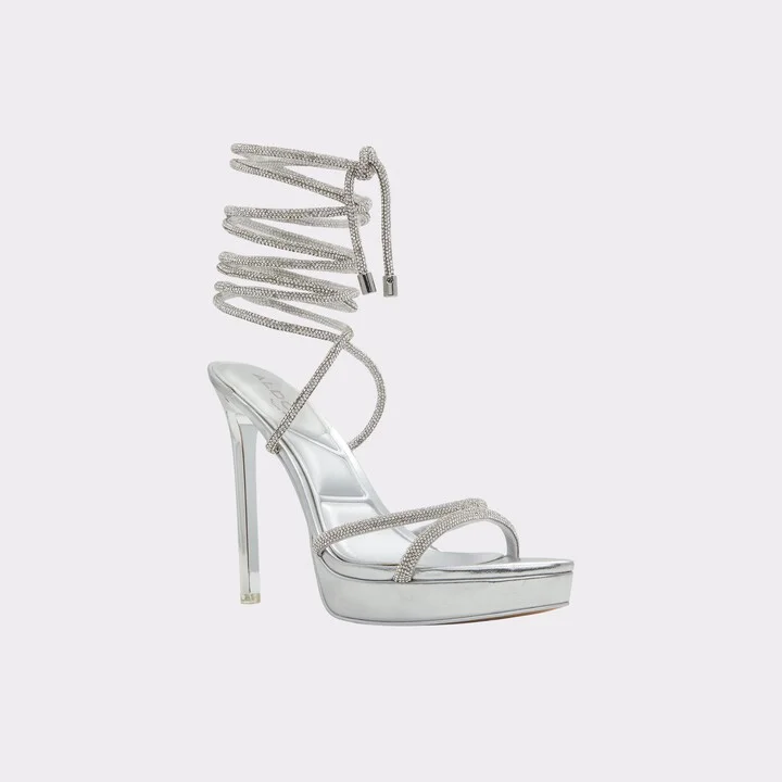 Strappy heeled sandal - Platform - Image 4