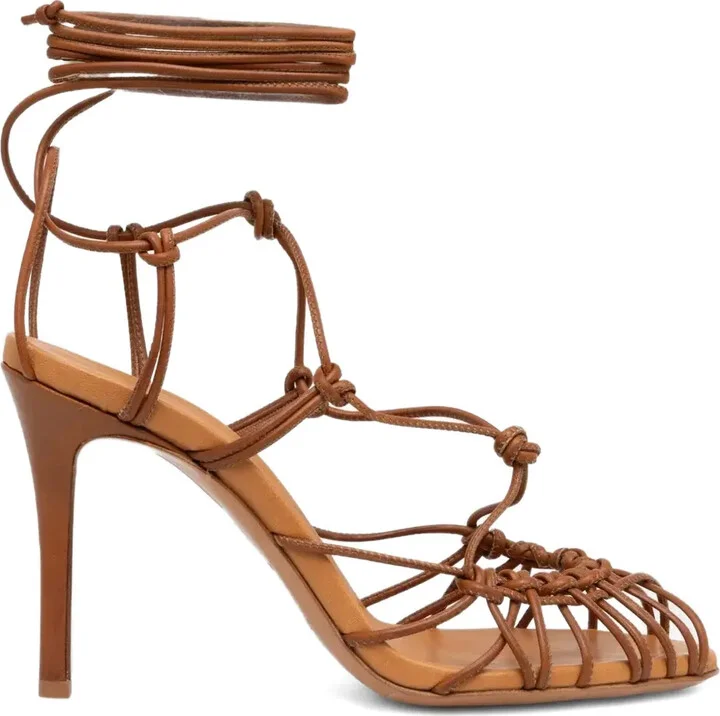 Strappy High-Heeled Sandals