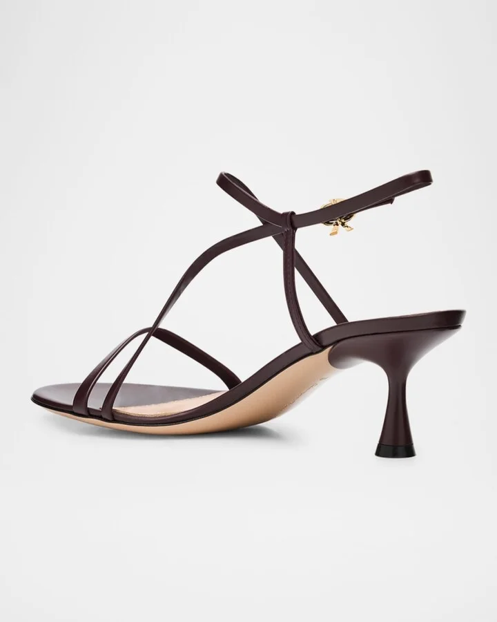 Strappy Leather Ankle-Strap Sandals - Image 3