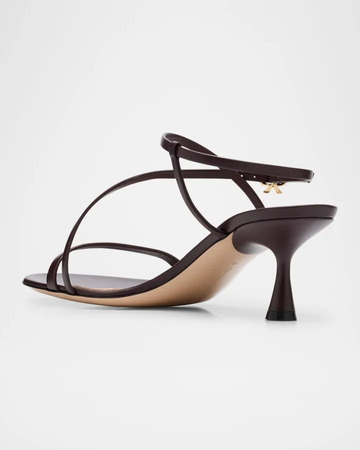 Strappy Leather Ankle-Strap Sandals - Image 5