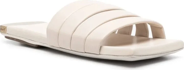 Strappy Leather Flat Sandals - Image 2