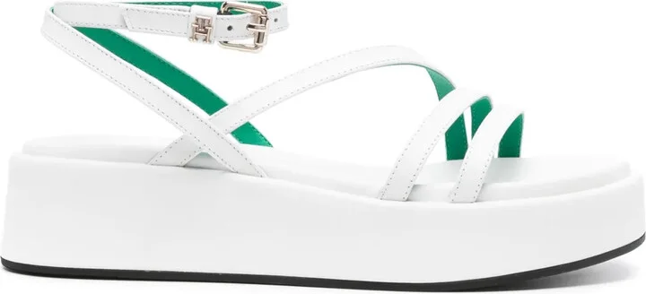 Strappy Leather Platform Sandals