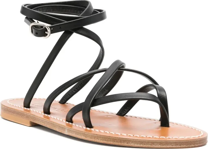 Strappy Leather Sandals - Image 2