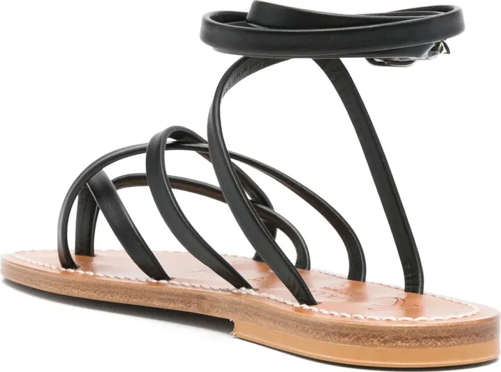 Strappy Leather Sandals - Image 3