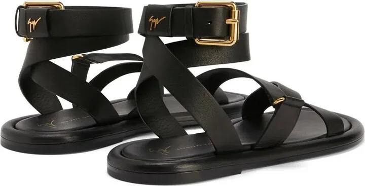Strappy Leather Sandals - Image 3