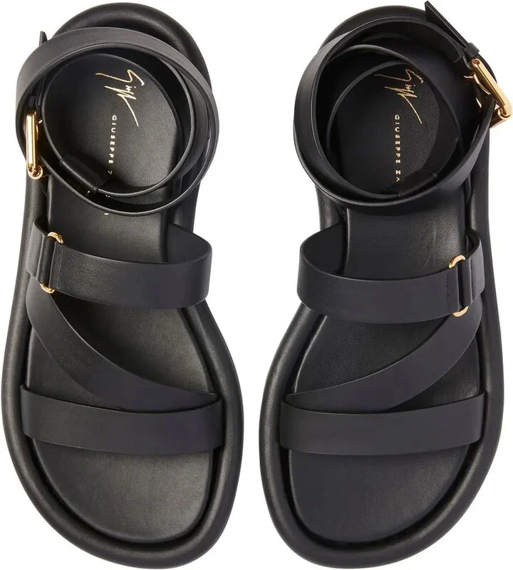 Strappy Leather Sandals - Image 4