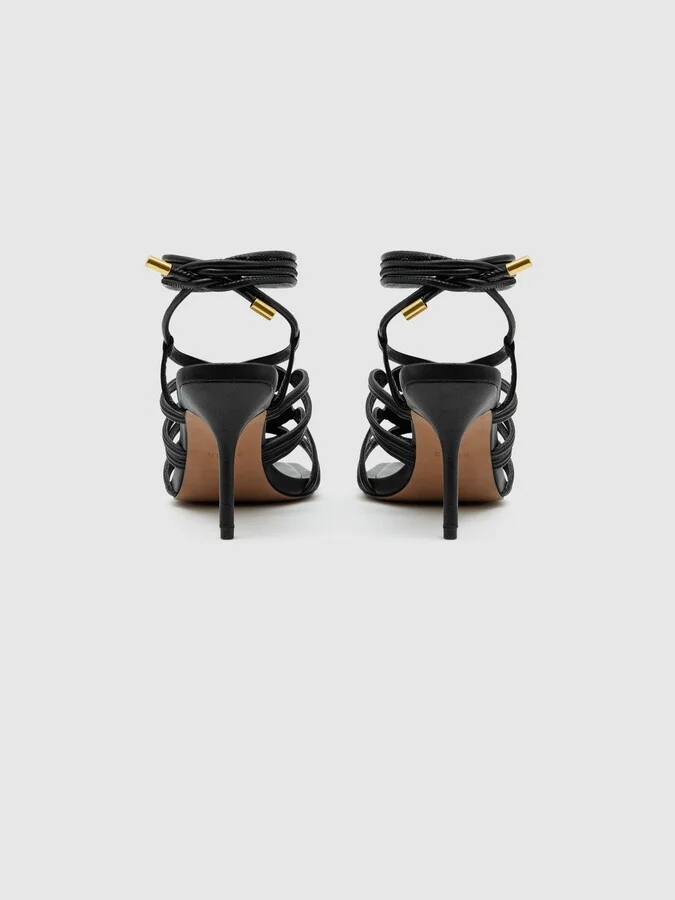 Strappy Open Toe Heeled Sandals - Image 4