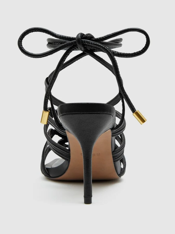 Strappy Open Toe Heeled Sandals - Image 5