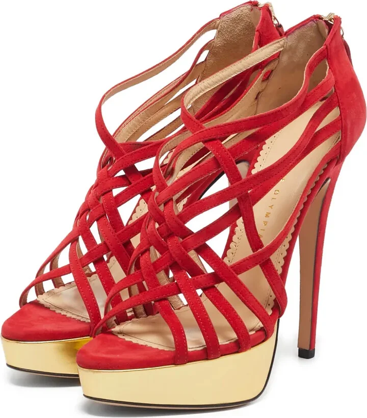Strappy Platform Heels - Image 2