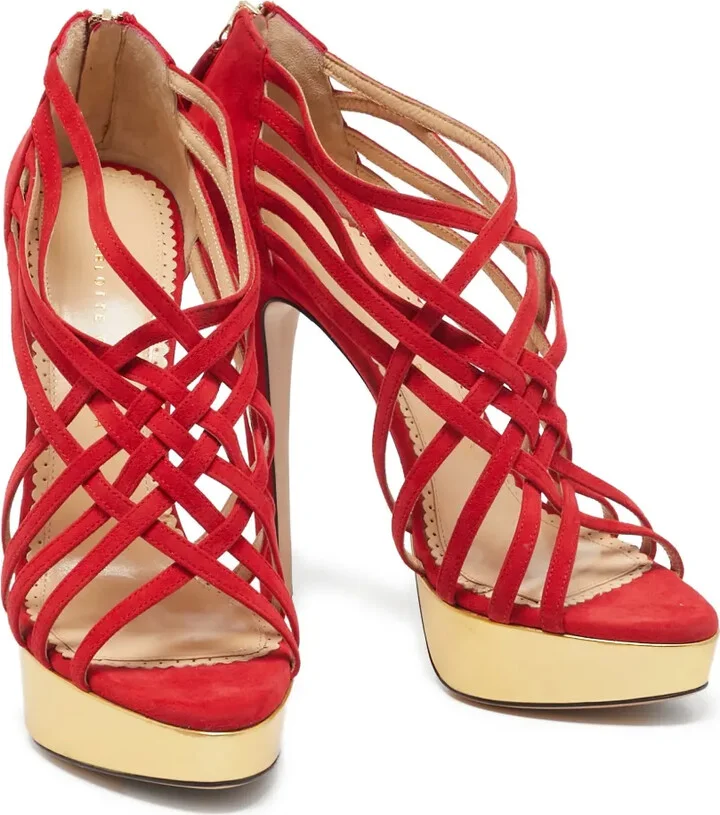 Strappy Platform Heels - Image 3