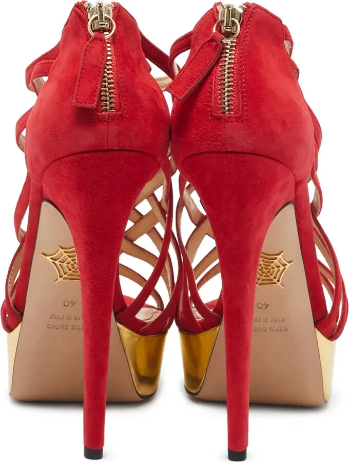 Strappy Platform Heels - Image 4