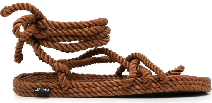 Strappy Rope Flat Sandals